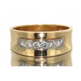 14kt Gold Channel Set 1/3 ct Diamond Wedding Band
