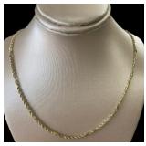14kt Gold 22" Figa-Rope Chain