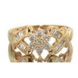 10kt Gold Brilliant 1/2 ct Diamond Estate Ring
