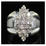 10kt Gold Brilliant 1/2 ct Diamond Waterfall Ring