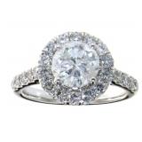 14kt Gold Round Brilliant 2.43 ct Diamond Ring