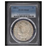 1880-S MS64 Morgan Silver Dollar
