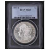 1881-S MS63 Morgan Silver Dollar