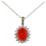 Genuine Ethiopian Fire Opal Necklace