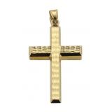 10kt Gold Large Cross Pendant