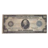 1914 Large $10.00 Federal Reserve Note