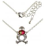 Watermelon Topaz Fashion Frog Necklace