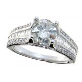 14kt Gold Round Brilliant 2.01 ct Diamond Ring