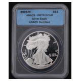 2003-W PR70 American Eagle Silver Proof Coin