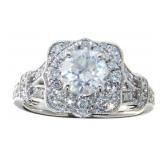 14kt Gold Round Brilliant 1.76 ct Diamond Ring