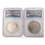 1883 & 84-O BU Morgan Silver Dollar