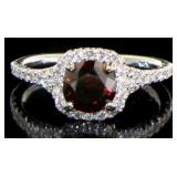 14kt Gold 1.50 ct Red Round Brilliant Diamond Ring