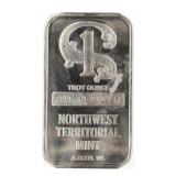 One Ounce: Northwest Mint .999 Fine Silver Bar