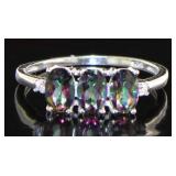 Beautiful Oval Mystic Topaz Designer Ring