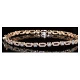 10kt Rose Gold Brilliant Diamond Cuff Bracelet