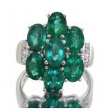 Natural 5.00 ct Zambian Emerald Dinner Ring