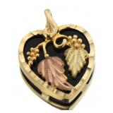10kt Hills Rose & Yellow Gold Onyx Pendant