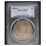 1883 New Orleans MS63 Morgan Silver Dollar