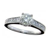 14kt Gold 1.57 ct Round Brilliant Diamond Ring