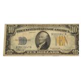 Series 1934 WWII N. Africa $10 Silver Certificate