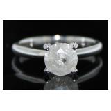 14kt Gold Brilliant 1.54 ct Diamond Solitaire Ring