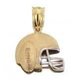 10kt Gold Football Pendant