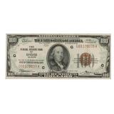 1929 Chicago $100 National Currency Note