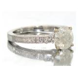 14kt Gold Brilliant 2.13 ct Diamond Solitaire Ring