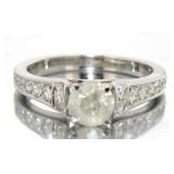 14kt Gold Brilliant 1.36 ct Diamond Solitaire Ring