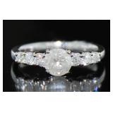 14kt Gold Round Brilliant 1.40 ct Diamond Ring