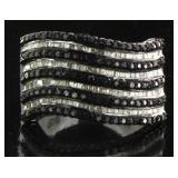 Natural 2.05 ct Black & White Diamond Ring