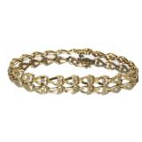 10kt Gold Estate Diamond Bracelet