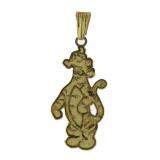 10kt Gold Large Character Pendant