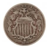 1870 Shield Nickel *Key
