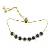 Stunning 4.50 ct Sapphire Designer Bracelet