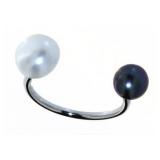 Double Tahitian & White Pearl Dinner Ring