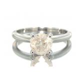14kt Gold Brilliant 1.52 ct Diamond Solitaire Ring