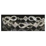 Brilliant Diamond Accent Infinity Bracelet