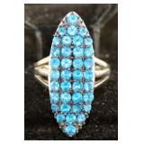 Genuine 2.37 ct Neon Apatite Designer Ring