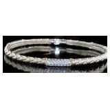 Natural 3.00 ct  Aquamarine Cuff Bracelet