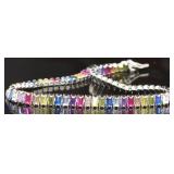 Elegant 7.50 ct Multi Gemstone Baguette Bracelet