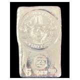 5 Ounce: Hand Poured Pirate .999 Silver Art Bar