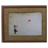 Girl With Balloon by Graffiti Artist Banksy