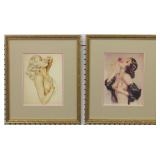 Art Deco Pinup Girls by Albert Vargas