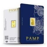 One Gram - .999 Fine Gold PAMP Bar