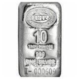 10 ounce: Istanbul Refinery .999 Fine Silver Bar