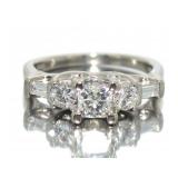 Solid Platinum 1.25 ct VS Diamond Designer Ring