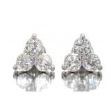 14kt Gold Brilliant 2.00 ct Diamond Stud Earrings