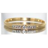 14kt Gold Brilliant 1.00 ct Diamond Cuff Bracelet
