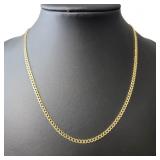 14kt Gold 18" Curb Link Necklace